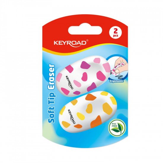 2Eraser Oval Shape KEYROAD Terrazzo