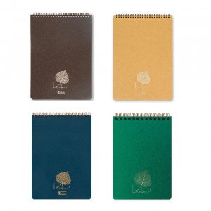 KESKIN 100 Sheet Lined A4 Wirebound Letter Book Linden