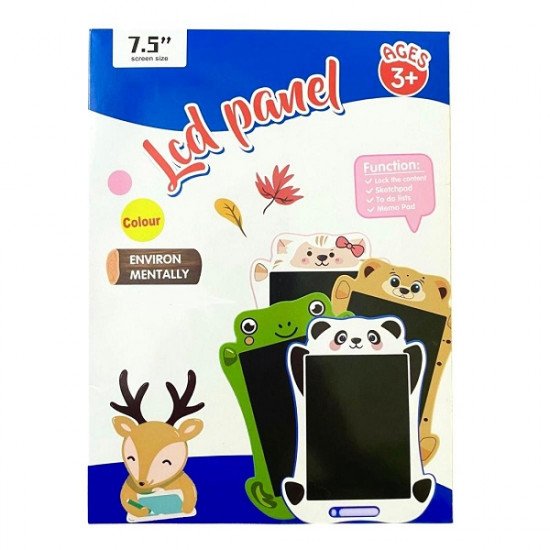 Children's LCD Blackboard 7.5 Inches Animal Frame With Pen Multiple Shapes Children's LCD Blackboard 7.5 Inches Animal Frame With Pen Multiple Shapes