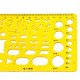 Geometric Template, Electricity Shapes, 18.5 x 10 cm, COKAI Geometric Template, Electricity Shapes, 18.5 x 10 cm, COKAI