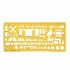 Geometric Template, Furniture Shapes, 19 x 9 cm, COKAI Geometric Template, Furniture Shapes, 19 x 9 cm, COKAI