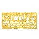 Geometric Template, Furniture Shapes, 19 x 9 cm, COKAI