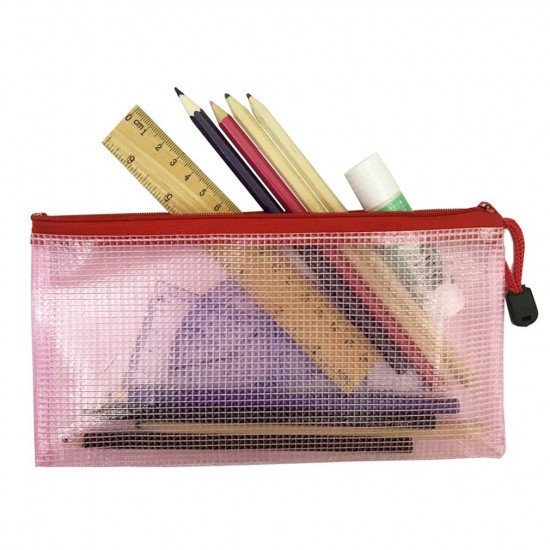 A6 Tool Holder with Zipper Plastic Transparent Mesh A6 Tool Holder with Zipper Plastic Transparent Mesh
