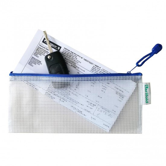 A6 Tool Holder with Zipper Plastic Transparent Mesh A6 Tool Holder with Zipper Plastic Transparent Mesh