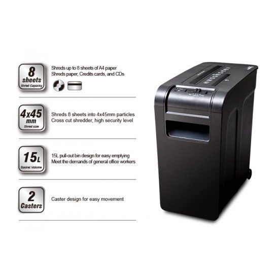 Shredder Machine Paper, CD, and Card COMIX S2208D Shredder Machine Paper, CD, and Card COMIX S2208D