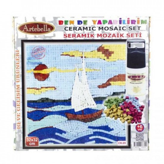 Ceramic Mosaic Set Ship ARTEBELLA 32×32 cm