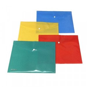  File Bags with Button Click Assorted Color  