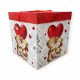 علبة هدايا ورقية 30x30 سم دب علبة هدايا ورقية 30x30 سم دب
