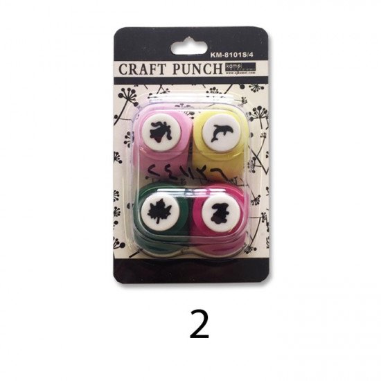A set punches in several shapes 4 pieces small