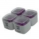 Boxes of Push Pins, Binder Clips, and Paper Clips MAS Purple Boxes of Push Pins, Binder Clips, and Paper Clips MAS Purple