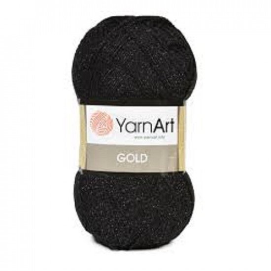 Soft Yarn Black (Gold) YARN ART Soft Yarn Black (Gold) YARN ART