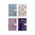 Memo Notebook 14.5x9.5 Cm With Magnetic Lock Lined Flamingo Shapes