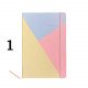 Memo Notebook 9x14 Cm With Rope Lined Geometric Pastel In Several Shapes
