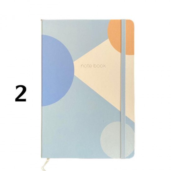 Memo Notebook 9x14 Cm With Rope Lined Geometric Pastel In Several Shapes