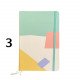 Memo Notebook 9x14 Cm With Rope Lined Geometric Pastel In Several Shapes