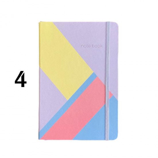 Memo Notebook 9x14 Cm With Rope Lined Geometric Pastel In Several Shapes