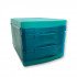 Desktop Drawers Plastic Turquoise Transparent 3 Drawers