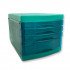 Desktop Drawers Plastic Turquoise Transparent 4 Drawers Desktop Drawers Plastic Turquoise Transparent 4 Drawers