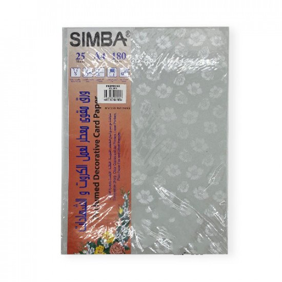 Perfumed Decorative Card Paper Primrose Silver A4 SIMBA 180 g 25 Papers Perfumed Decorative Card Paper Primrose Silver A4 SIMBA 180 g 25 Papers