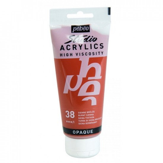 Studio Acrylics Fine Acrylic 100 ml Opaque Dark Clay Brown