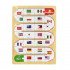 Educational Wooden Children's Toy Names of Country Flags Puzzle