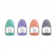 Eraser With Cover And Sharpener An Egg Shaped Metallic KEYROAD