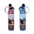 Sports Water Bottle 600ml Transparent, Available in Various Colors, With Spray Nozzle