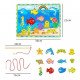 Wooden Fishing Toy for Children Various Shapes Wooden Fishing Toy for Children Various Shapes