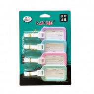 Plastic Name Tags For Bags With Straps, 4 Colorful Pieces Plastic Name Tags For Bags With Straps, 4 Colorful Pieces