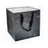 Marble Paper Gift Bag 30x30x30 cm, Square Base, Black Marble Paper Gift Bag 30x30x30 cm, Square Base, Black