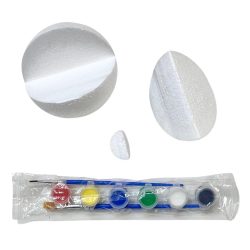  Foam Globe Structure Set 3 Pieces With Colors and Brush