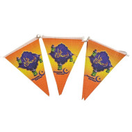 زينة حبل مثلثات رمضان كريم كحلي وبرتقالي 2.5 متر زينة حبل مثلثات رمضان كريم كحلي وبرتقالي 2.5 متر