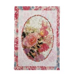 Record Book Lined 100 Sheet A4 With Frame Flower