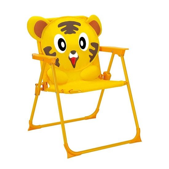 Foldable Children's Travel Chair Tiger Shape, Yellow Foldable Children's Travel Chair Tiger Shape, Yellow