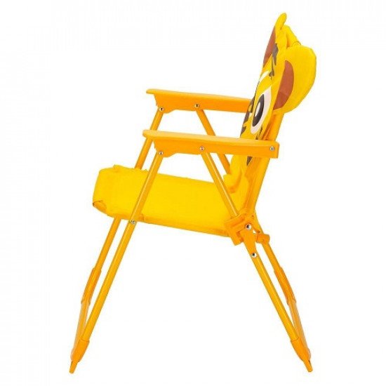 Foldable Children's Travel Chair Tiger Shape, Yellow Foldable Children's Travel Chair Tiger Shape, Yellow