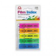 Phosphoric signature dividers sticker, 12 x 45 mm, 5 colors