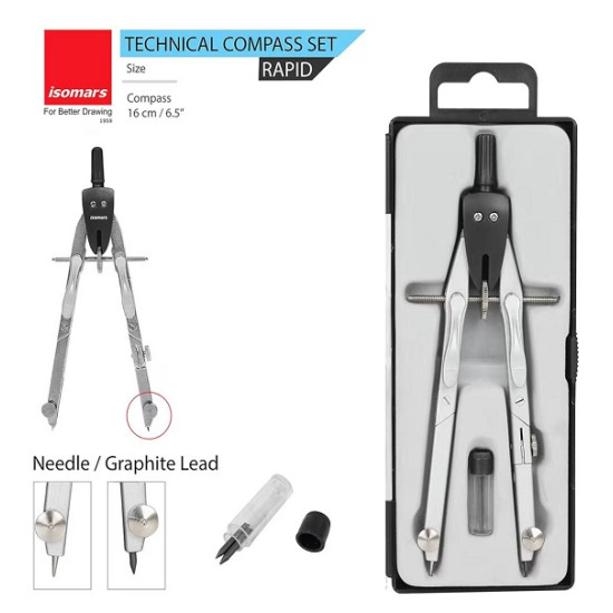 Technical Precision Rapid Adjustment Compass Set ISOMARS