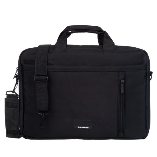 Laptop Bag With Two Large External Pockets and a Zippered Longitudinal Pocket 29x40 cm Black Laptop Bag With Two Large External Pockets and a Zippered Longitudinal Pocket 29x40 cm Black
