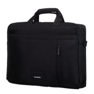 Laptop Bag With Two Large External Pockets and a Zippered Longitudinal Pocket 29x40 cm Black Laptop Bag With Two Large External Pockets and a Zippered Longitudinal Pocket 29x40 cm Black