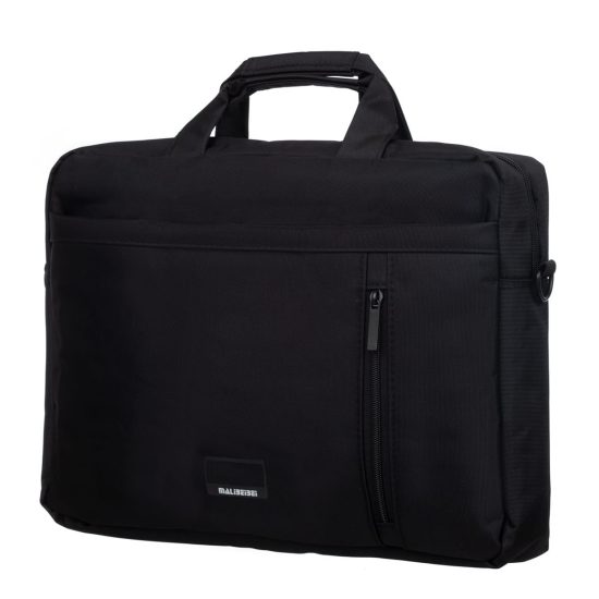 Laptop Bag With Two Large External Pockets and a Zippered Longitudinal Pocket 29x40 cm Black Laptop Bag With Two Large External Pockets and a Zippered Longitudinal Pocket 29x40 cm Black