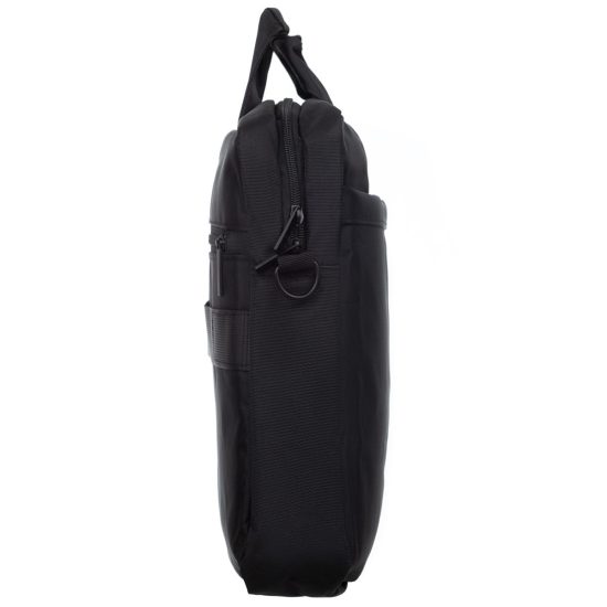 Laptop Bag With Two Large External Pockets and a Zippered Longitudinal Pocket 29x40 cm Black Laptop Bag With Two Large External Pockets and a Zippered Longitudinal Pocket 29x40 cm Black