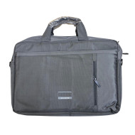 Laptop Bag With Two Large External Pockets and a Zippered Longitudinal Pocket 29x40 cm Gray