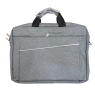 Laptop Bag With External Pockets Zippered 29x40 cm Gray