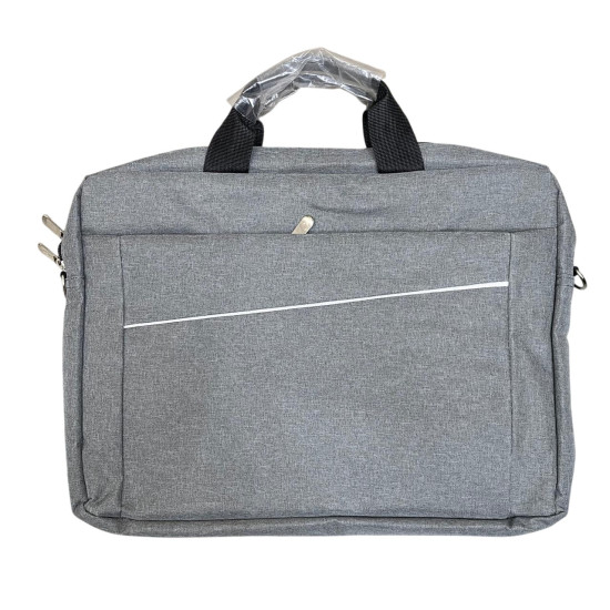 Laptop Bag With External Pockets Zippered 29x40 cm Gray Laptop Bag With External Pockets Zippered 29x40 cm Gray