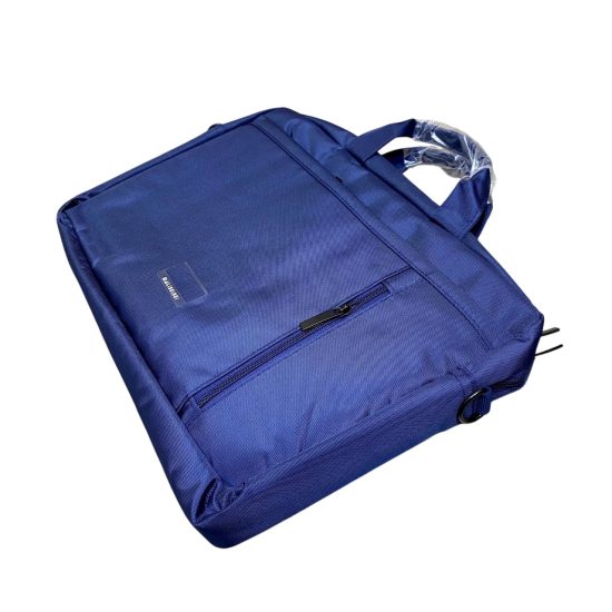 Laptop Bag With Two Large External Pockets and a Zippered Longitudinal Pocket 29x40 cm Navy Blue Laptop Bag With Two Large External Pockets and a Zippered Longitudinal Pocket 29x40 cm Navy Blue