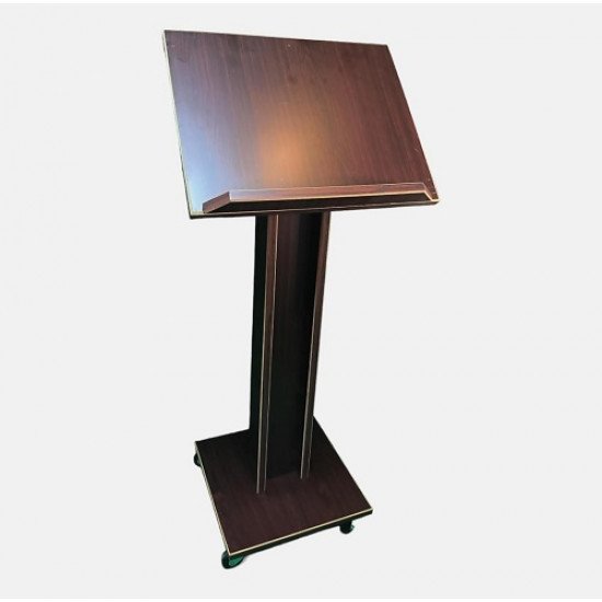 Brown Long Wooden Quran Stand with Wheels Brown Long Wooden Quran Stand with Wheels