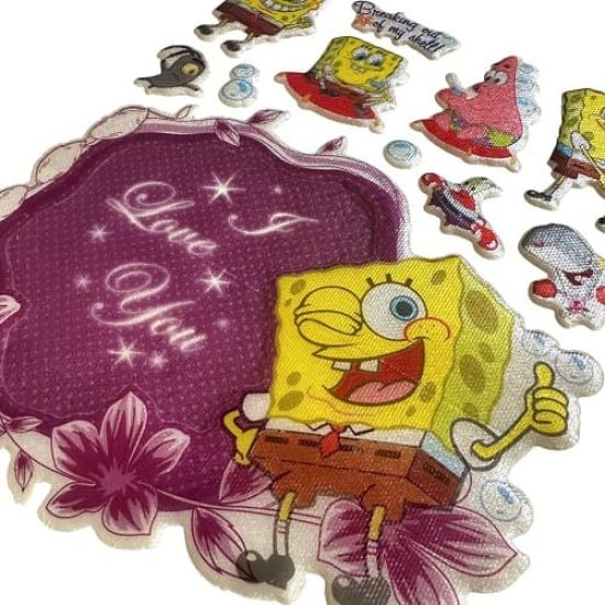 Large, Raised Children's Stickers SpongeBob Large, Raised Children's Stickers SpongeBob