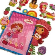 Large, Raised Children's Stickers Strawberry Shortcake Large, Raised Children's Stickers Strawberry Shortcake
