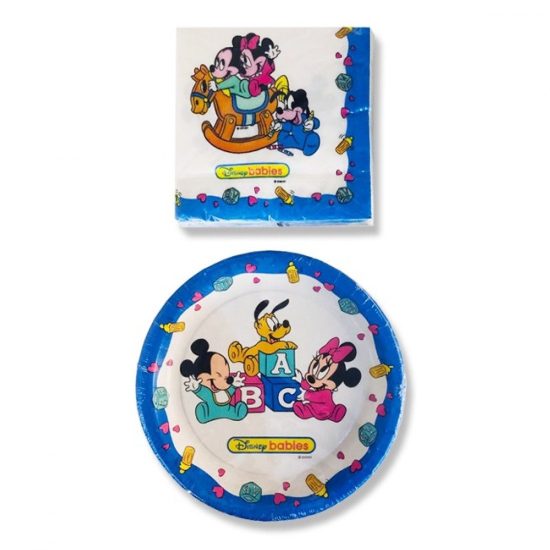 Party Plates and Napkins Set Baby Mickey Party Plates and Napkins Set Baby Mickey