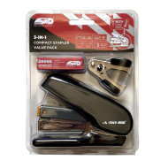 Set Of Stapler Power Saving and Staple Remover and Staples STD Metal 20 Paper Medium A-90 Set Of Stapler Power Saving and Staple Remover and Staples STD Metal 20 Paper Medium A-90